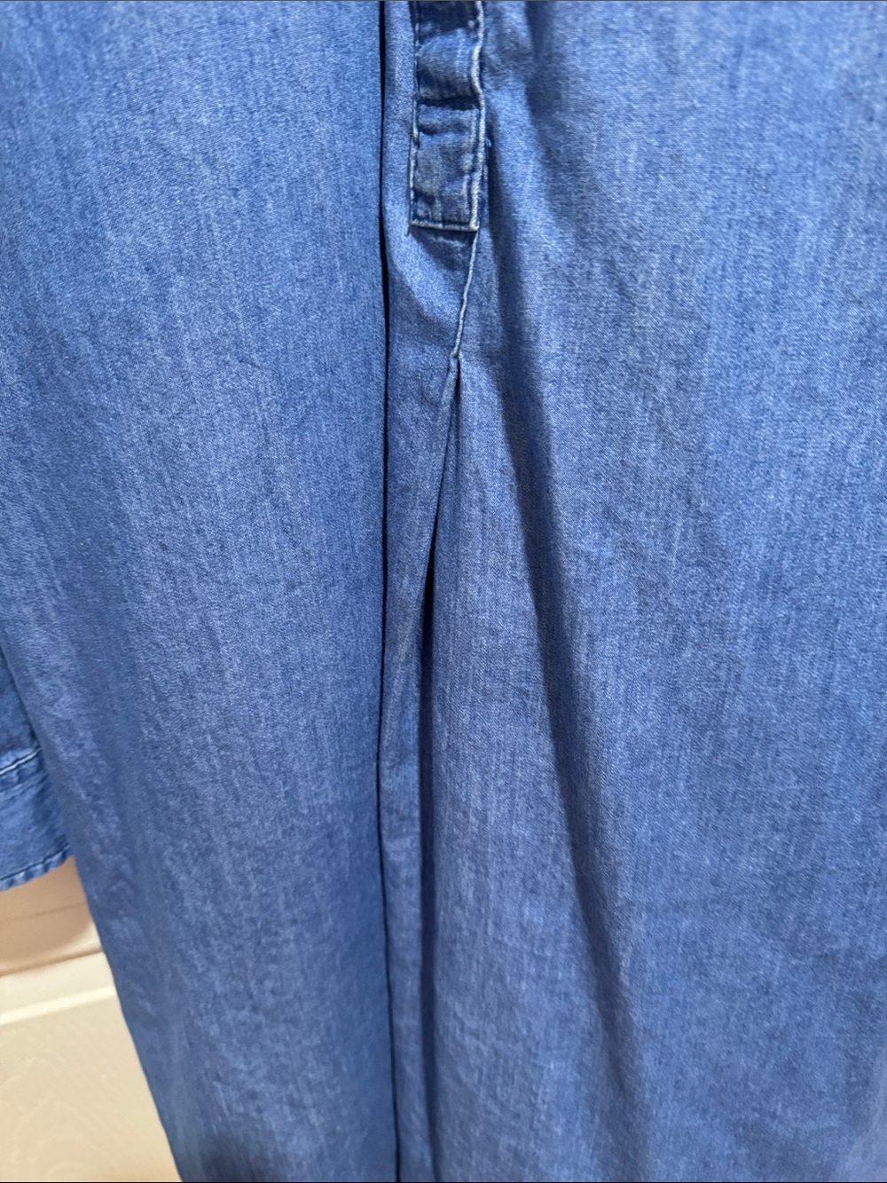 Old Navy Denim Button-Front Shirt Dress - Blue XL - Picture 6 of 6